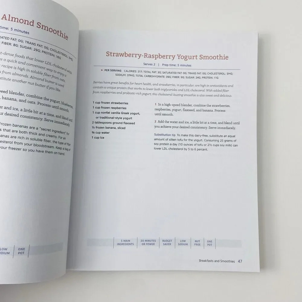 Low Cholesterol Cookbook and Action Plan By Karen L. Swanson